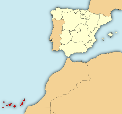Kanarieöarna Atlanten